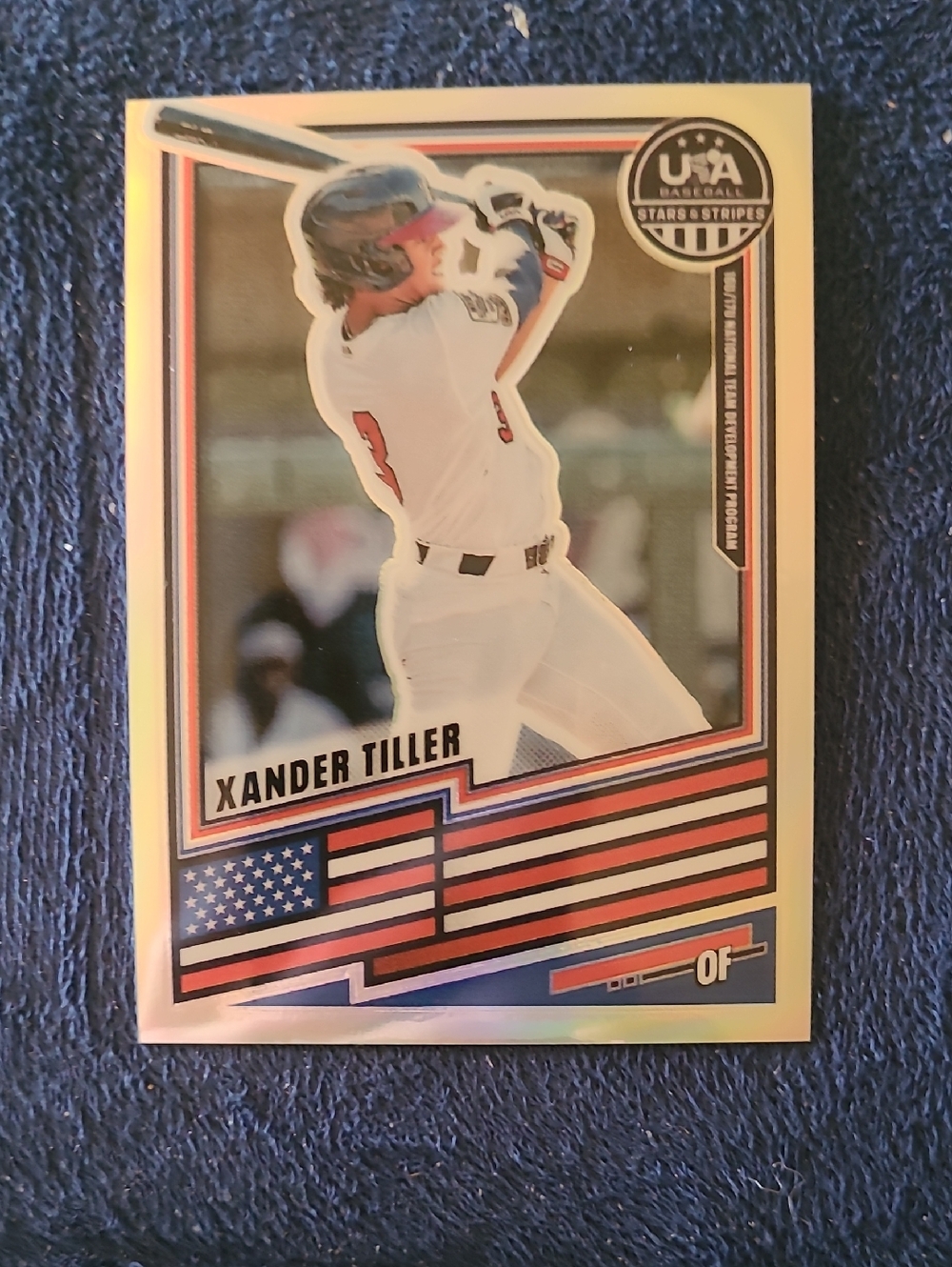 Xander Tiller USA Baseball Stars & Stripes Rookie Card - 2025 Silver Prizm